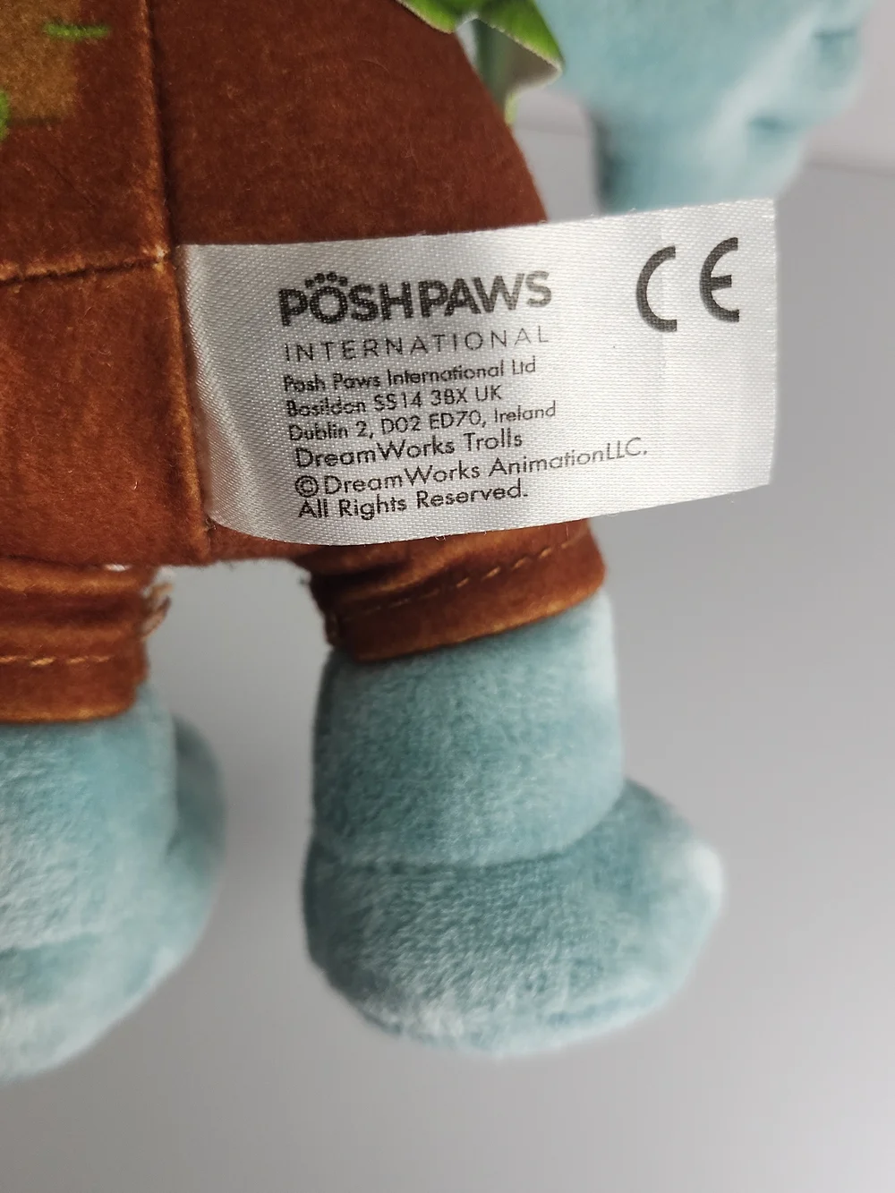 DREAMWORKS Poshpaws TROLLS Trolls World Tour Branch Soft Toy 12